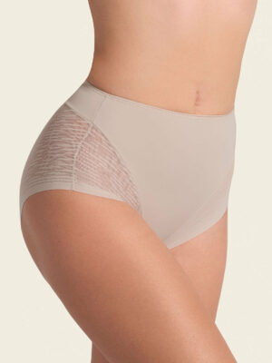 High-Waisted Sheer Lace Shaper Panty