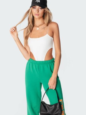 Camilla Ribbed High-Cut Bodysuit