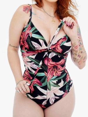 Printed Bow Double Layer Body Shaper