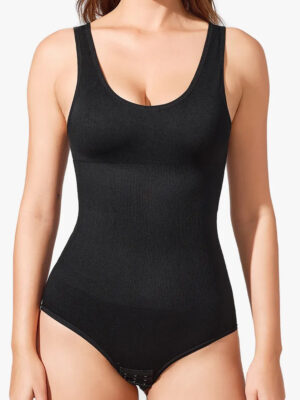 Women's Seamless Round Neck Tummy Tights