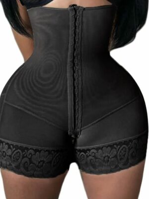 Post Partum and Post Surgical High Waist Flatten Abdomen 2 Rows Of Hooks For Compression Adjustment