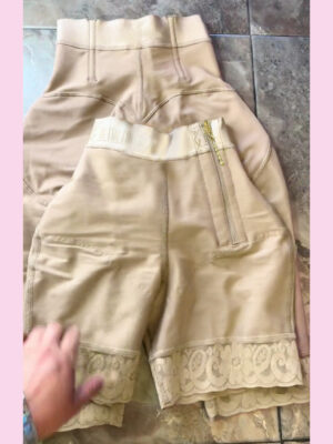 High Waist Side Zipper Butter Lifter Faja Shorts