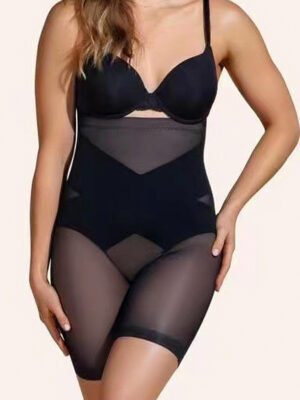 High Waist Tummy Control Pants With Anti-Slip Rubber Strips For Women With Elastic Hip Lifting Body Shaping Pants