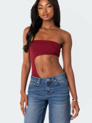 Indy Asymmetric Cut Out Bodysuit