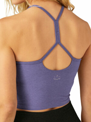 Beyond Yoga Spacedye Slim Racerback Cropped Tank Indigo Heather