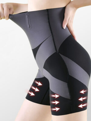 Cross Hip Lifting High Waist Tummy Control Fat Burning Shorts