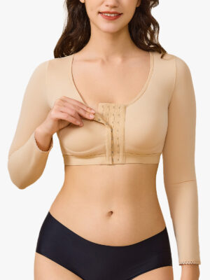 Post Surgery Full Arm Compression Sleeves Posture Corrector Shaper Top