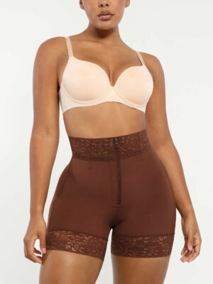 SharestoMid-Rise Steel Boned Butt-Lifting Shorts