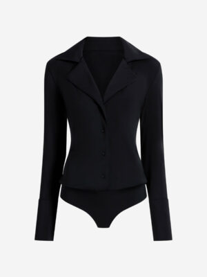 Classic Blousey Button Down Bodysuit