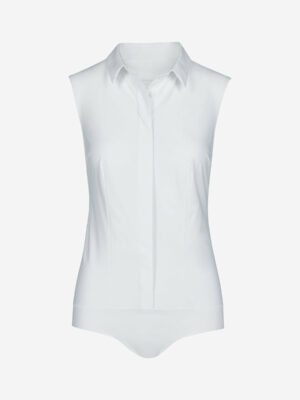 Classic Sleeveless Button Down Bodysuit