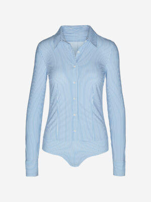 Classic Printed Button Down Bodysuit