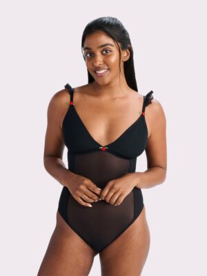 Silky Mesh Flutter Strap Bodysuit | Silky Mesh (Eightball)