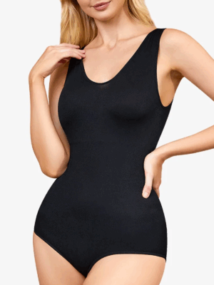 Comfortable Seamless V Neck Sleeveless Bodysuit