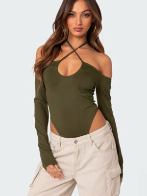 Taurus Plunge Neck Bodysuit