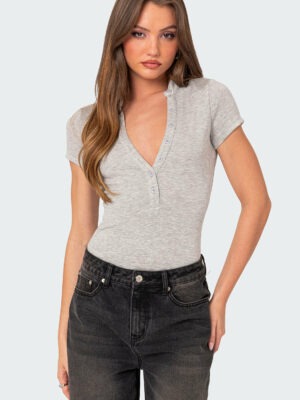 So Chill Button Up Bodysuit