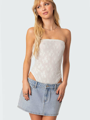 Alina Sheer Lace Bodysuit