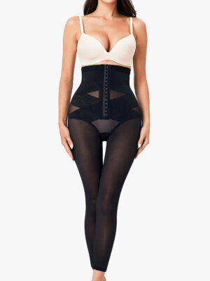 Full Length Adjustable Hook Double Tummy Control High-Waist Leggings