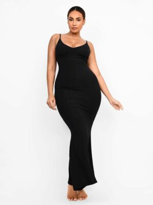 Long Slip Shaping Maxi Dress