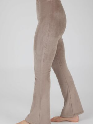 Dreamy Velour Ribbed Flared Pant