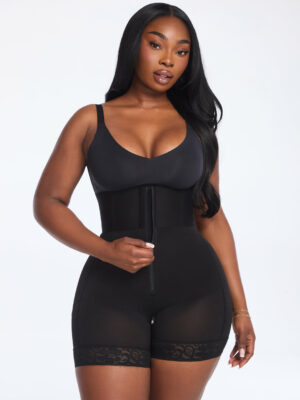 BootyBoosting High-Waist Zip Up BBL Shorts