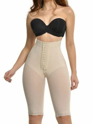 Fajas Compression Shapewear Open Bust Tummy Control with Zipper