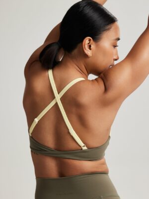 Twist Bra in Avocado