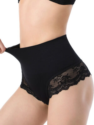 Women Body Shaper Tummy Control Shapewear High Waisted Slimming Panties Seamless Butt Lifter Lace Underwear