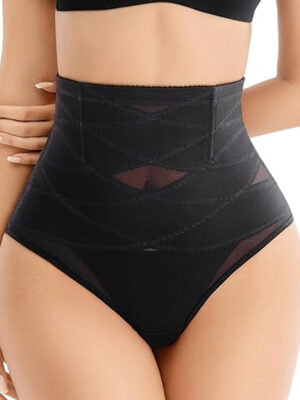 Thin Cross High Waist Shaping T-Back Briefs