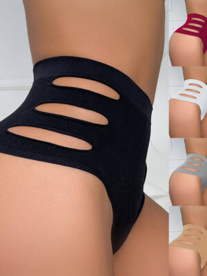 High-Waisted Hollow Tummy-Controlling Butt-Lifting Thong