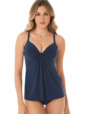 Marina Draped Underwired Tankini Top