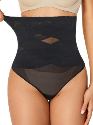 Cross High Waist Shaping Briefs