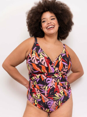 Adella Calypso Plunge Control Swimsuit Multi Print