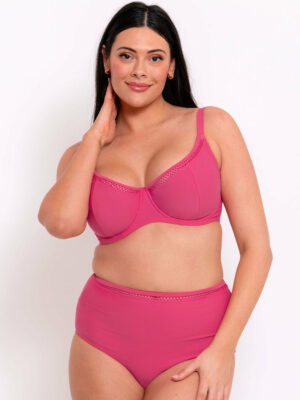 Curvy Kate First Class Multiway Balcony Bikini Top Pink