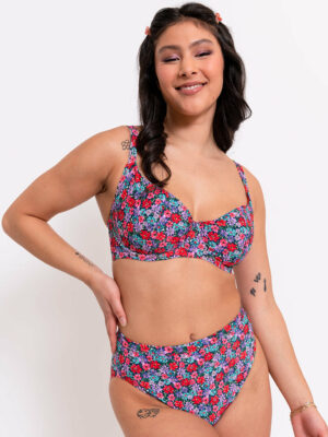 Curvy Kate Kitsch Kate Multiway Balcony Bikini Top Floral Print