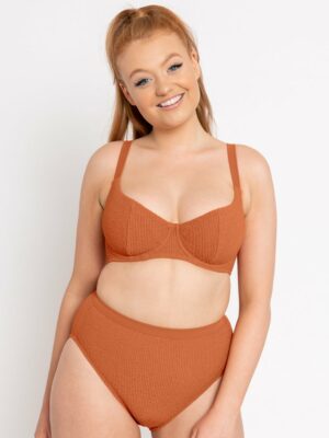 Curvy Kate Holiday Crush Balcony Bikini Top Rust