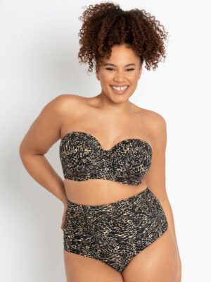 Curvy Kate Eclipso Bandeau Strapless Multiway Bikini Top Print Mix