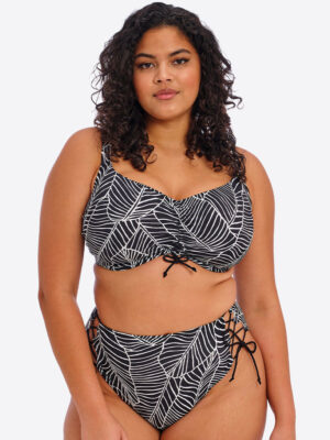 Elomi Kata Beach Adjustable Bikini Top Black Print
