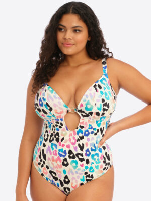 Elomi Party Bay Non-Wired Plunge Swimsuit Multi