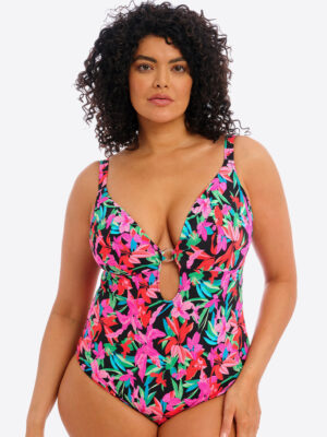 Elomi Savaneta Non Wired Swimsuit Black
