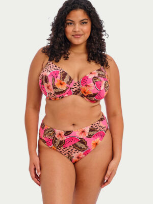 Plus Size Cabana Nights Mid-Rise Bikini Bottom