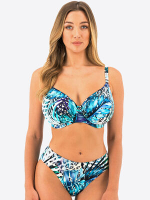 Fantasie Kabini Oasis Full Cup Bikini Top Aegean Blue Print