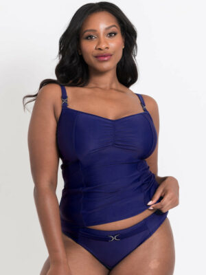 Flirtelle Verona Beach Balcony Tankini Top Navy