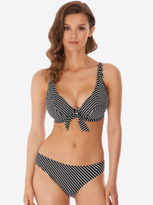 Freya Beach Hut High Apex Bikini Top Black