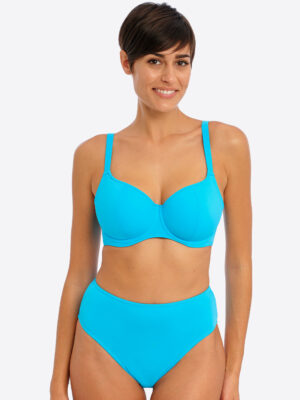 Freya Jewel Cove Sweetheart Bikini Top Plain Turquoise