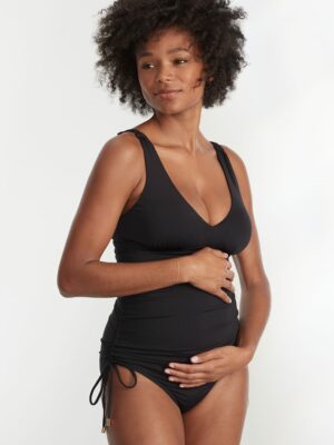 Maternity Adjustable Side Tie One-Piece