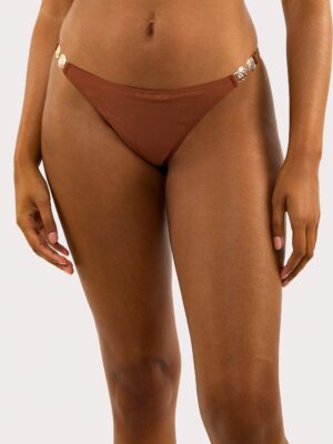 Morgan Bronze Glitter Mix & Match Tanga Bikini Bottoms