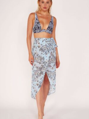 Jewel Print Sheer Beach Sarong